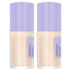 미샤 레이어링 핏 파운데이션 세미 글로우 35ml, 19호 아이보리, 2개