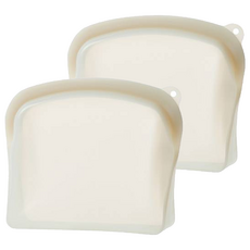 셰프토프 둥근 실리콘 지퍼백, 중, 1개입, 2개