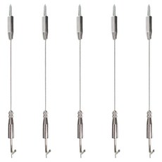 纖薄天花板吊架, 銀色, 5個