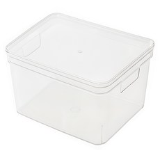 透明收納盒 有蓋 大(36 x 26 x 22cm), 透明, 1個
