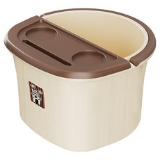 코다치프 가정용 원통 족욕기 36 x 28 x 23.5 cm, 8707 업그레이드 커피색, 1개