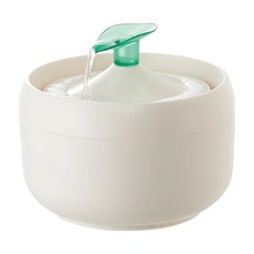 GEX 貓奴啾咪型淨水飲水器 貓用 1公升, 昭和白, 1個