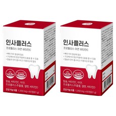 올바른건강식품 인사플러스 프로폴리스 아연 비타민C, 60정, 2개