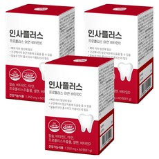 올바른건강식품 인사플러스 프로폴리스 아연 비타민C, 60정, 3개