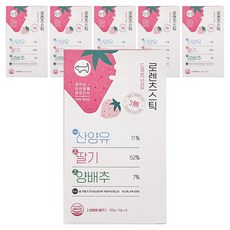 로렌츠 반려동물 짜먹는 영양 간식 8개입, 산양유 + 딸기 + 양배추 혼합맛, 120g, 6개