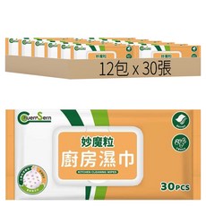 Chuen Sern 妙魔粒 廚房濕巾, 12包