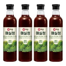 백설 매실청, 1.025kg, 4개