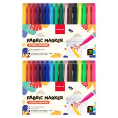 Lineplus 布料彩繪筆組, 16色, 2組