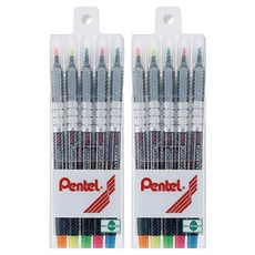 Pentel. 螢光筆(國內樣式)5支裝S512-5, 5色, 10支