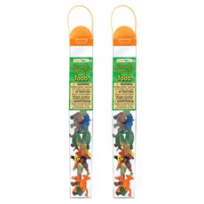 Safari Ltd 青蛙與烏龜 管裝公仔 Frogs Turtles 694804, 2個