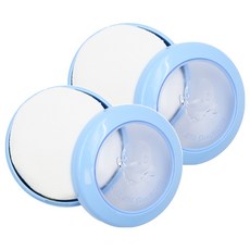 KU.KU Duckbill 酷咕鴨 超薄粉撲盒, ABS材質, 附細絨毛粉撲, 2個