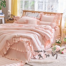 Ryugeumsuk 荷葉邊抓皺寢具組