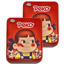 FUJIYA 不二家 Peko 牛乳糖方罐, 40g, 2罐