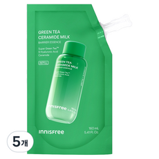 이니스프리 그린티 세라마이드 밀크 에센스 리필, 5개, 160ml