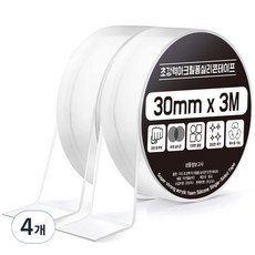 DADA 超強力壓克力泡棉矽膠單面膠帶 30mm, 4個