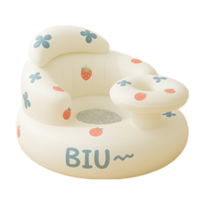 Vanibaby 嬰兒充氣學坐椅 寶寶沙發 碗拖型, 草莓