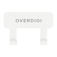 OVERDIGI 手機殼掛繩片 尼龍雙環, 白色, 1個