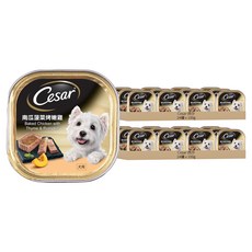 Cesar 西莎 風味餐盒 狗罐頭, 南瓜菠菜烤嫩雞, 100g, 48罐