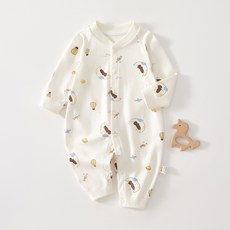 Stardoor 嬰幼兒粉彩可愛圖案全開扣連身衣