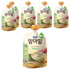 맘마밀 안심이유식 레토르트 9개월부터, 미역과소고기, 100g, 6개
