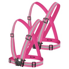 X밴드 안전 반사조끼, 핑크, 2개