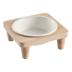 Catfeet 木製方形高腳 大陶瓷碗, 白色, 1個
