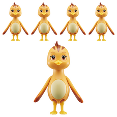 萌雞小隊美佳媽媽模型, 5個