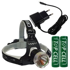 로버스트 헤드랜턴 L2-S1 + 18650 배터리 2p + 직충전 아답터, 1세트