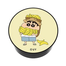 BELLEAMANT 蠟筆小新 小新家水果設計車用芳香劑 香蕉小新 白玫瑰, 1入, 1個