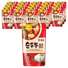 샘표 순두부 찌개양념, 130g, 20개