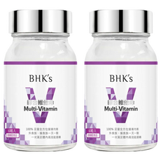 BHK's 綜合維他命錠 13種關鍵營養 補充飲食缺口, 60錠, 2罐