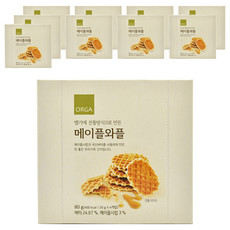 ORGA WHOLE FOODS 楓糖華夫餅, 80g, 10盒