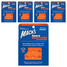 MACK'S Snore Mufflers矽膠耳塞, 5組, 6副
