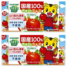 KAGOME 可果美 野菜生活蘋果果汁 100%國產 6個月以上適用 不含砂糖/甘味料/食鹽, 300ml, 2組