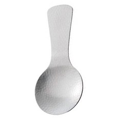 SALUS 佐藤金屬 槌目手感不鏽鋼茶葉匙 100 x 45 x 14mm, 不鏽鋼色, 1個