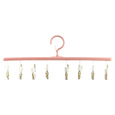 8夾曬衣架 優選PP材質 長40.5x寬17cm, 粉紅色, 4組