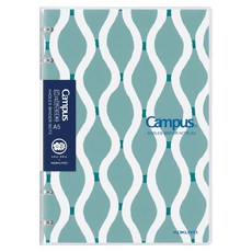 KOKUYO 國譽 Campus SOUSOUIII 4孔活頁本 8mm A5橫線 25.7 x 18.2 x 1.4cm, 葫蘆 綠色, 1本