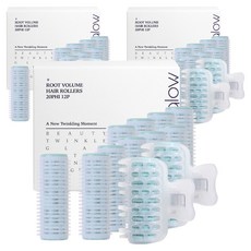 光澤和發光根捲髮卷, 單色, 36個