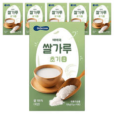 베베쿡 유기농 쌀가루 초기 10p, 120g, 6개