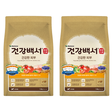 뉴트리나건강백서 강아지 기능성 사료, 피부/피모+알러지, 1.2kg, 2개