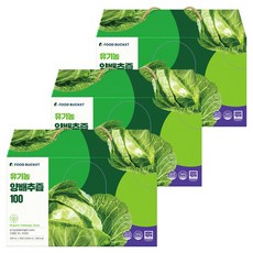 푸드버킷 국내산 유기농 양배추즙 100, 3L, 3개