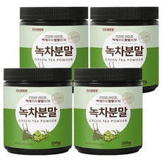 백세팔팔 녹차분말, 4개, 200g