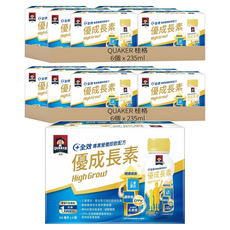 QUAKER 桂格 優成長素 即飲配方, 235ml, 12瓶