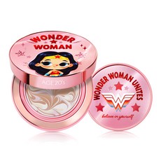 AGE20'S Signature 精華粉餅大師雙蓋神力女超人粉紅版 14 克 + 迷你 7 克套裝, 21號亮色調, 1組