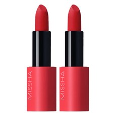 미샤 데어루즈 벨벳 립스틱, 2개, 영 보스