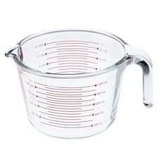 comet 多用途耐熱玻璃量杯, 透明色, 1個, 1000ml