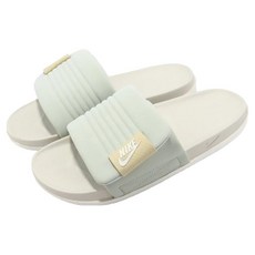 NIKE 耐吉 男款 OFFCOURT ADJUST SLIDE 拖鞋 DQ9624-003, 29cm, 灰色 + 綠色
