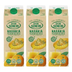 돈시몬 착즙 오렌지 주스, 2L, 3개