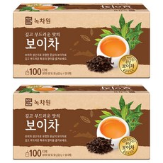 NOKCHAWON 綠茶園 普洱茶茶包, 0.9g, 100包, 2盒