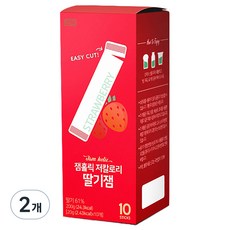 잼홀릭 저칼로리 무설탕 딸기 스틱잼 10p, 200g, 2개